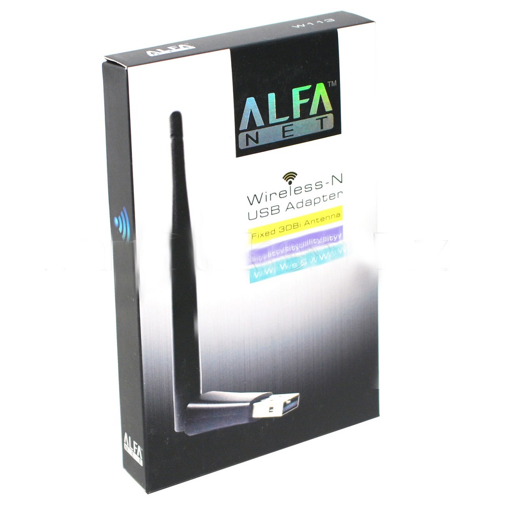 Alfa Wifi Usb W113 3dbi Mt 7601 Anteena Adopter