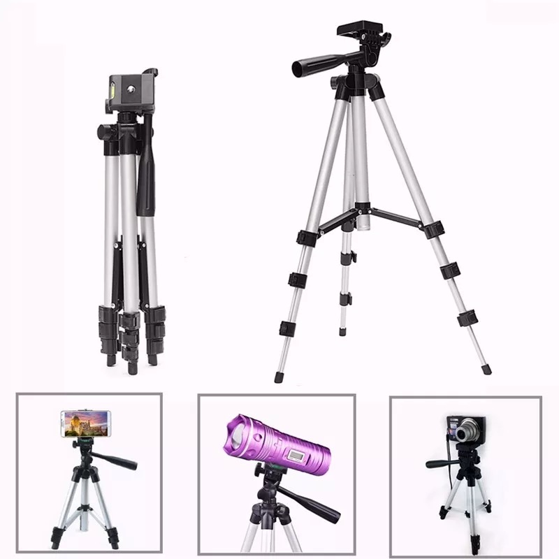 3110 Tripod With 3 Way Head Aluminium digital camera Tripod card machine stand DV tripod mobile phone Selfie stand