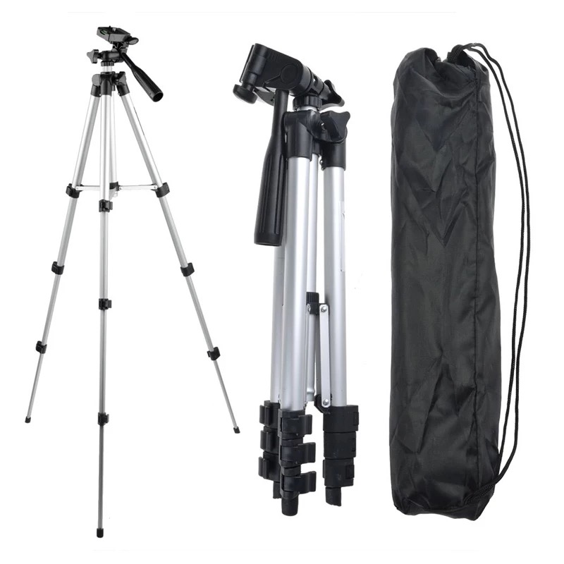 3110 Tripod With 3 Way Head Aluminium digital camera Tripod card machine stand DV tripod mobile phone Selfie stand