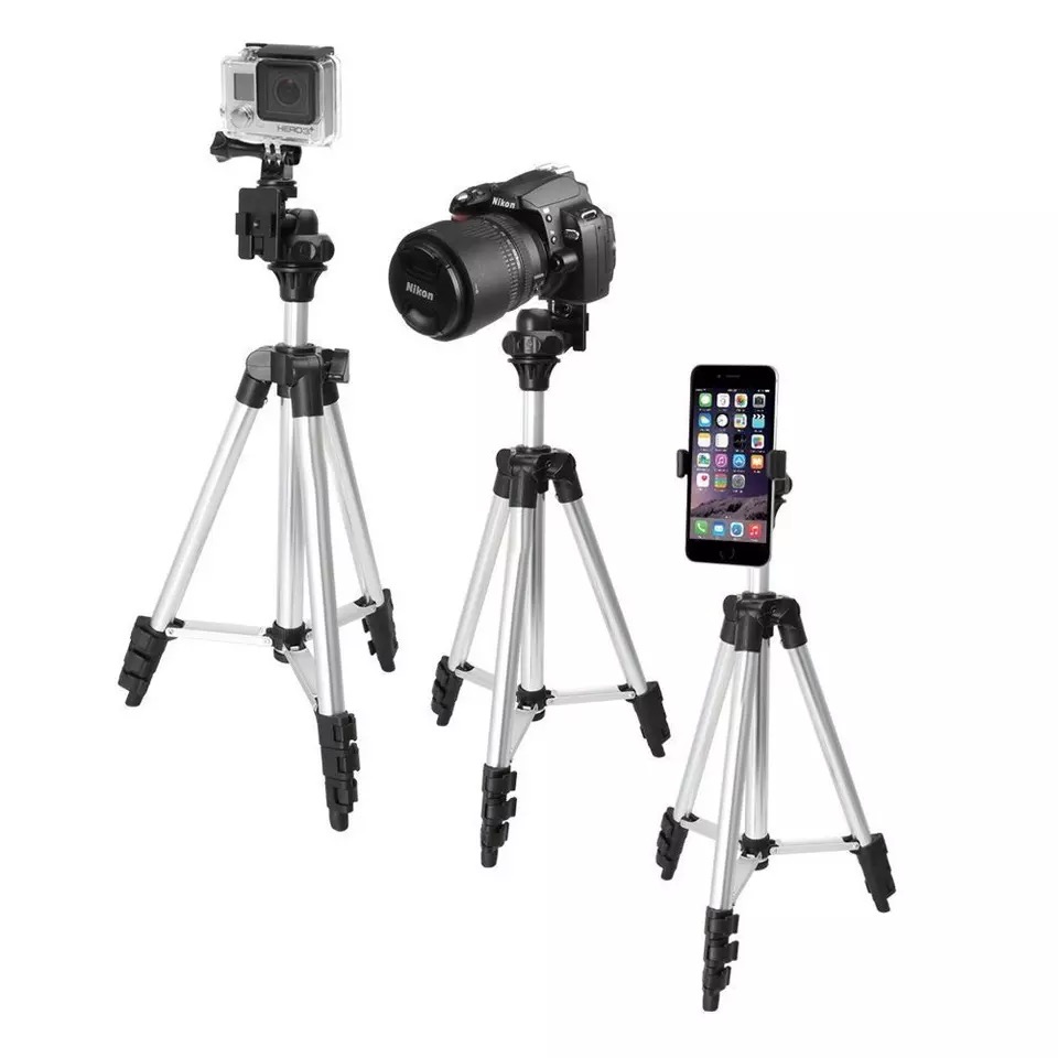 3110 Tripod With 3 Way Head Aluminium digital camera Tripod card machine stand DV tripod mobile phone Selfie stand