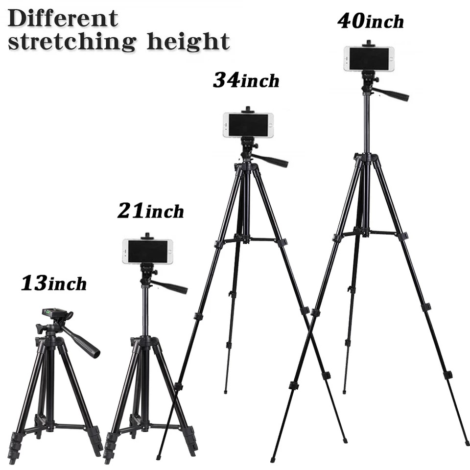 Tripod 3120 Professional Portable Travel Lightweight Camera Tripod 40 inch Portable Phone Stand Holder