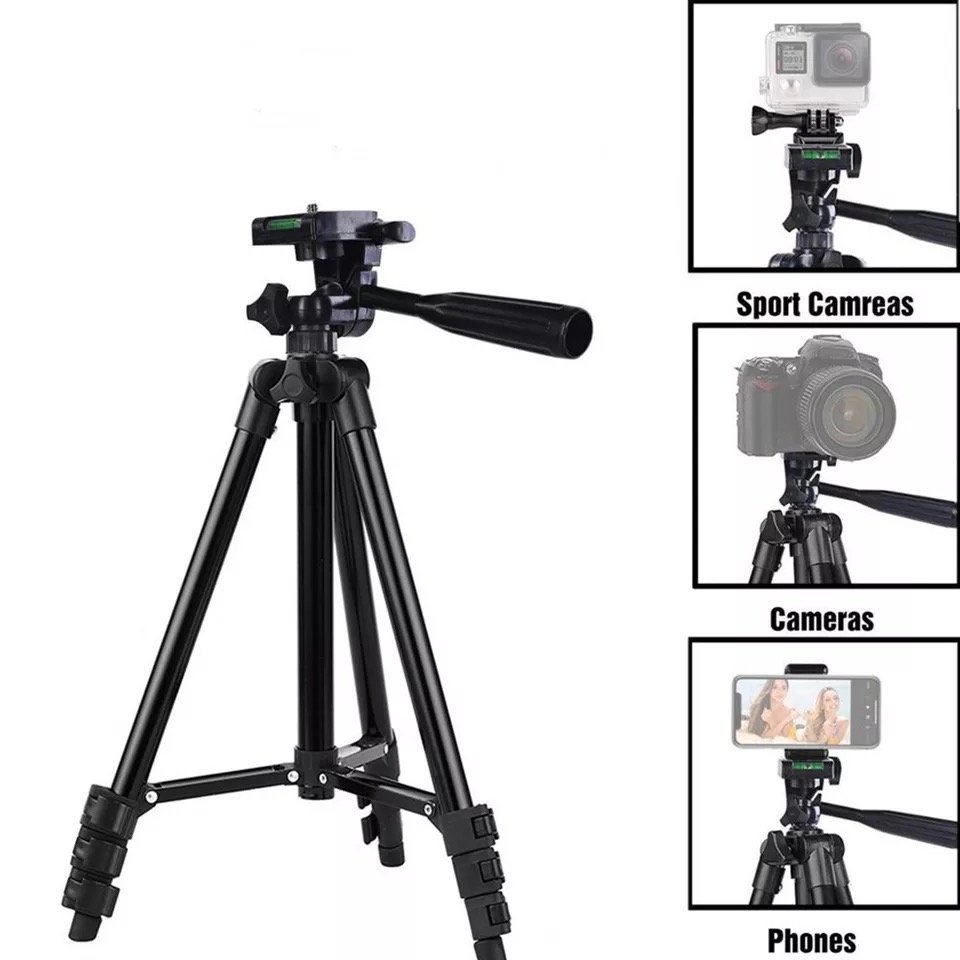 Tripod 3120 Professional Portable Travel Lightweight Camera Tripod 40 inch Portable Phone Stand Holder