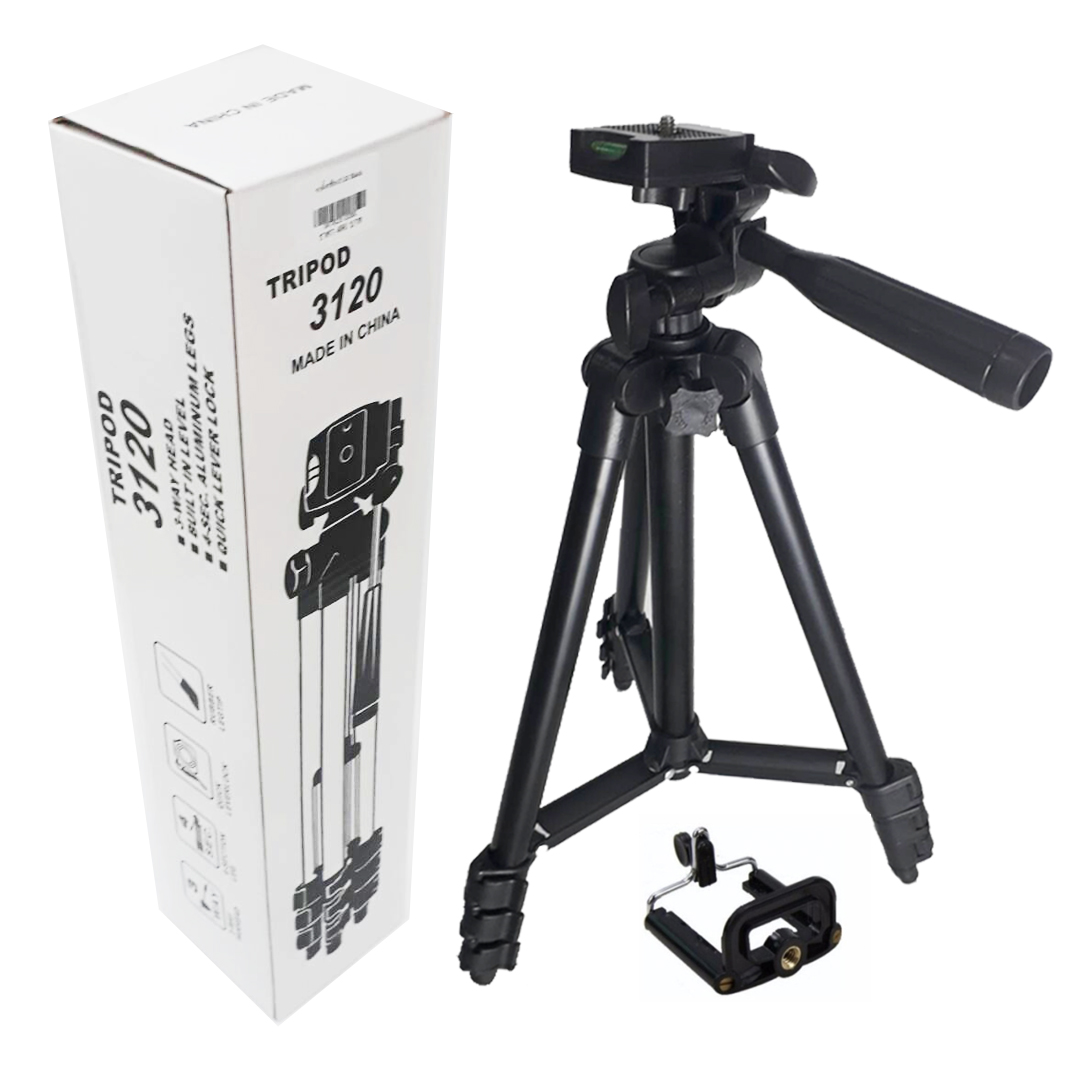 Tripod 3120 Professional Portable Travel Lightweight Camera Tripod 40 inch Portable Phone Stand Holder