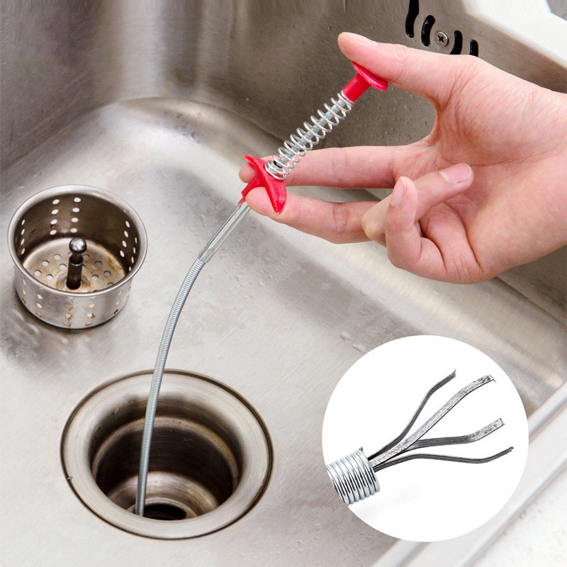 2 PCS Drain Clean Sink Cleaning Hook Bathroom Floor Drain