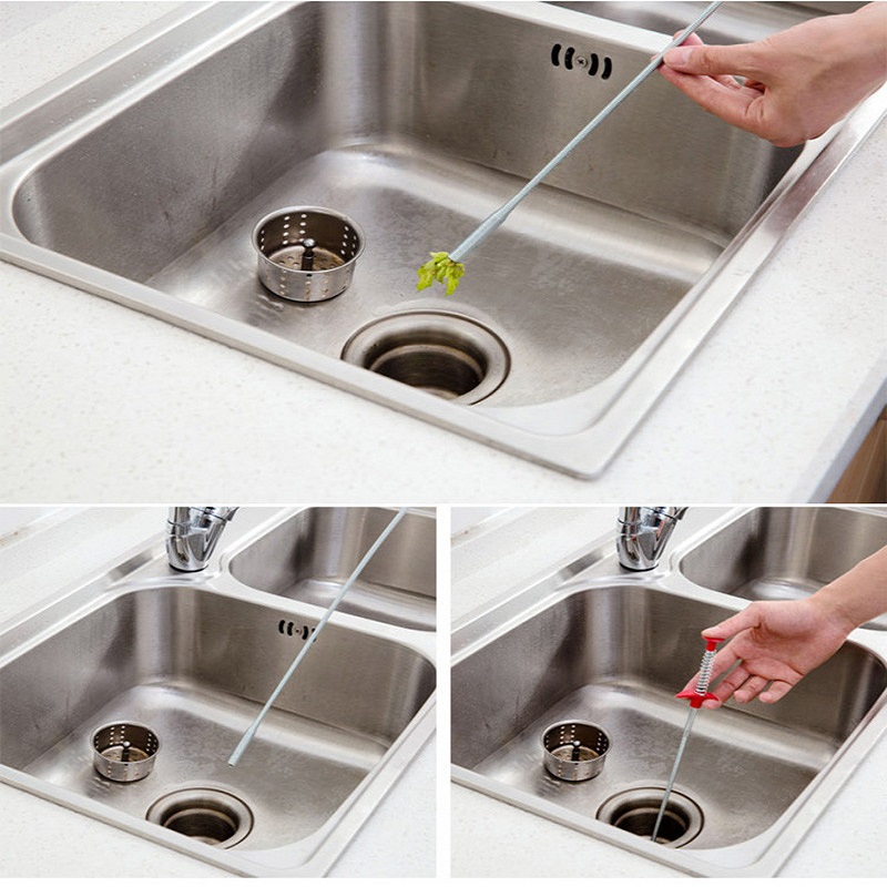 2 PCS Drain Clean Sink Cleaning Hook Bathroom Floor Drain