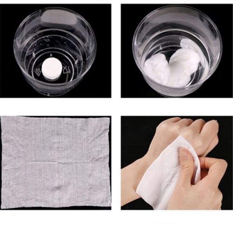 40 pcs Portable Travel Cotton Compressed Towel Mini Face Care Magic Towel