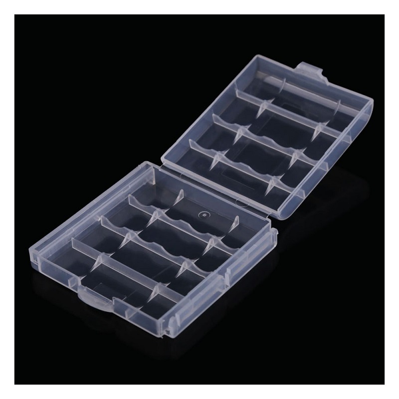 Pack of 3 Portable Hard Plastic Battery Case Holder Storage Box for 4 x AAA
