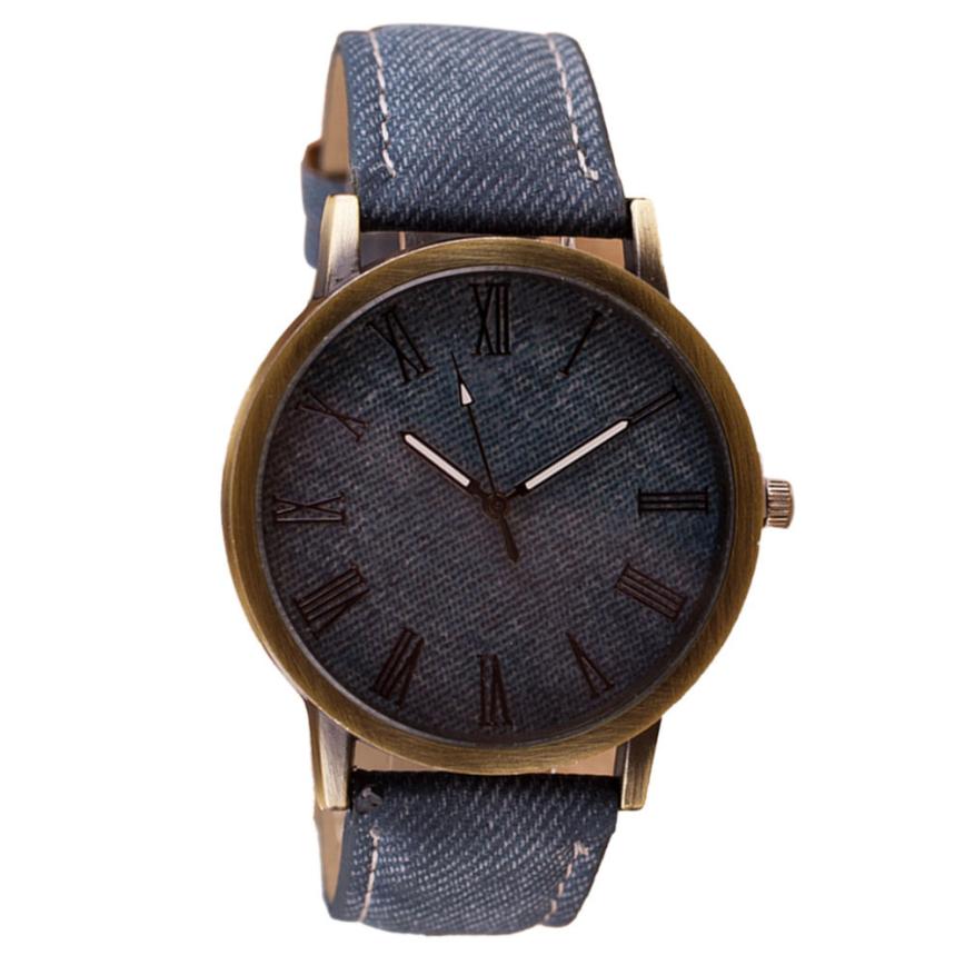 Retro Vogue Men Wrist Watch Cowboy Leather Band Analog Quartz Watch