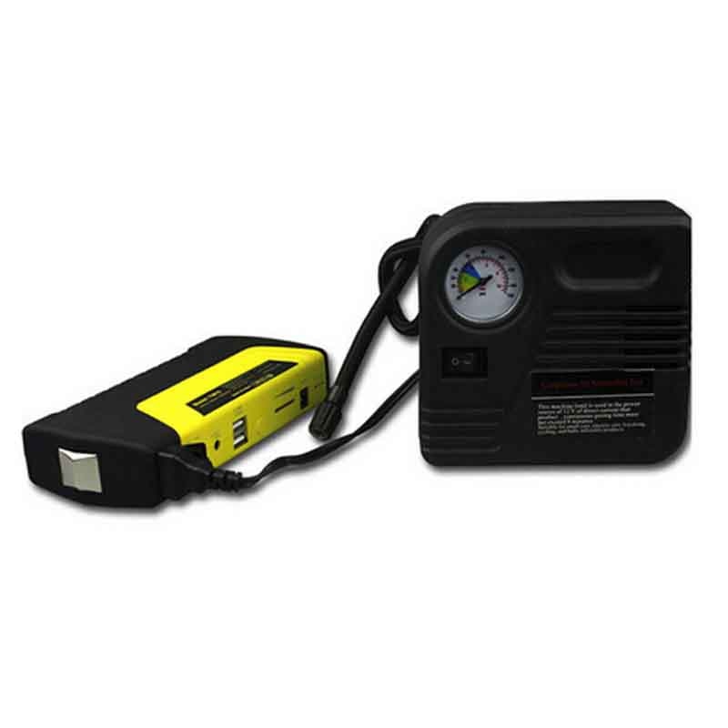 Portable Starter Battery Booster Multifunction Car Jump Starter 12v Laptop Power Bank with Emergency Tools Air Compressor LR15