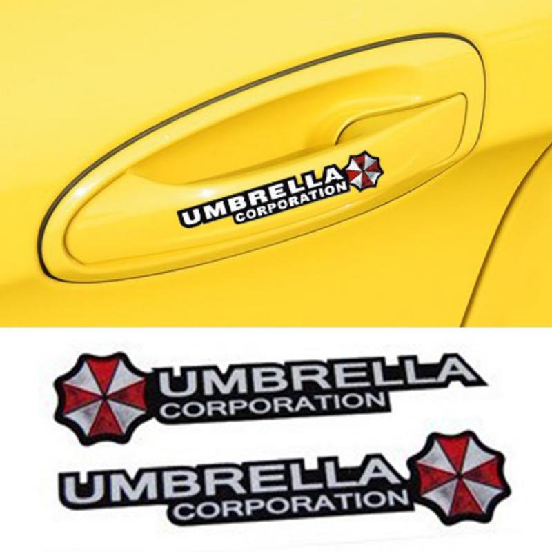 New 4Pcs Creative personality Waterproof UMBRELLA Car Sticker