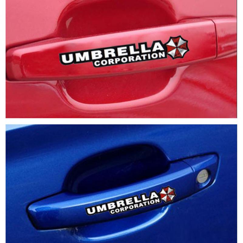 New 4Pcs Creative personality Waterproof UMBRELLA Car Sticker