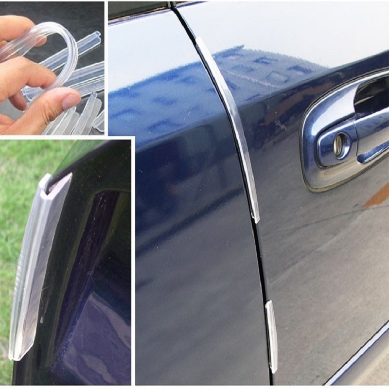 Universal Car Door Edge Guards Trim Molding Protection 8 PCS/Set Transparent