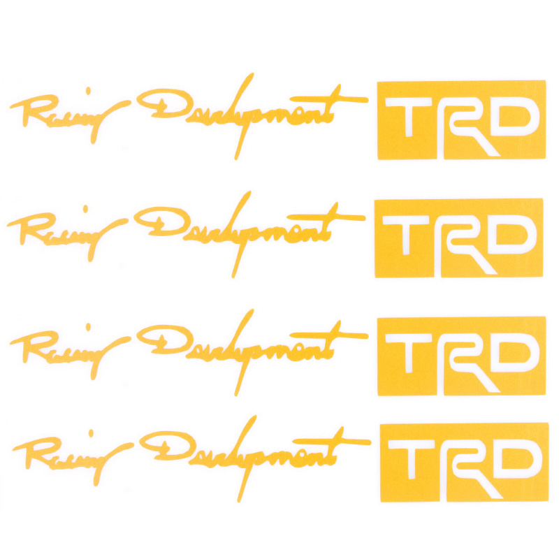 4pcs/set Car-styling TRD Logo Door Handle Stickers