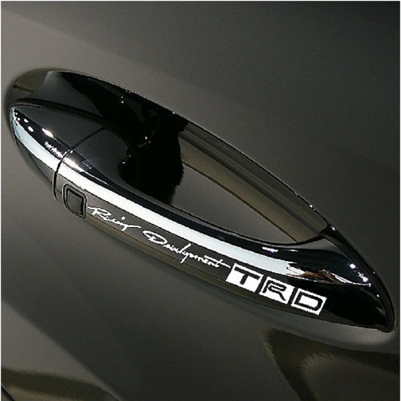 4pcs/set Car-styling TRD Logo Door Handle Stickers