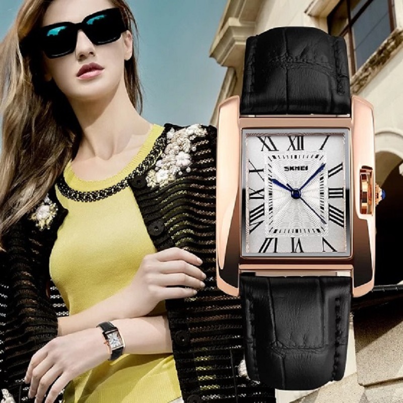 Luxury Brand Quartz Watch Fashion Casual Leather Strap Gold Women