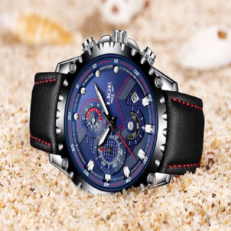 LIGE Watch Men Fashion Sport Quartz Clock Men