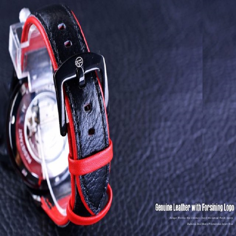 Fors-ining  Water-proof Skele-ton Men Automatic Watch