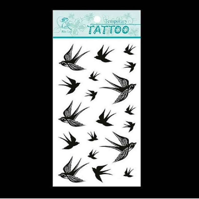 The Swallow Bird Flash Tattoo Removable Waterproof Tattoo Body Tattoo