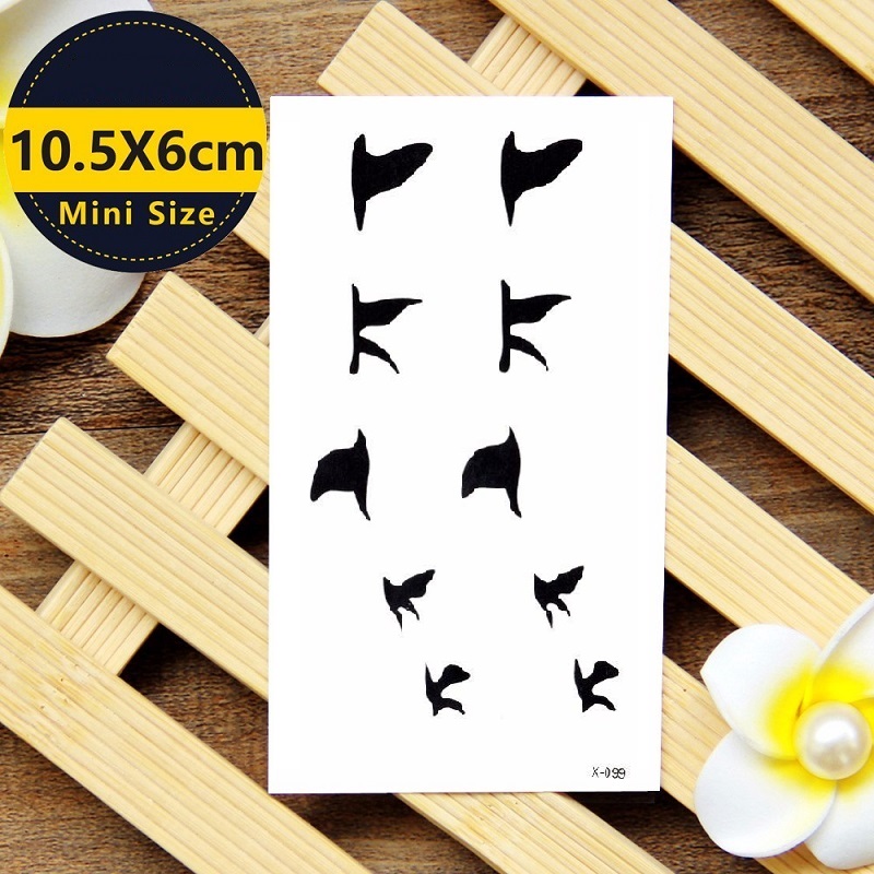 Small Flying Birds Temporary Tattoo Water Proof Tattoo Body Tattoo