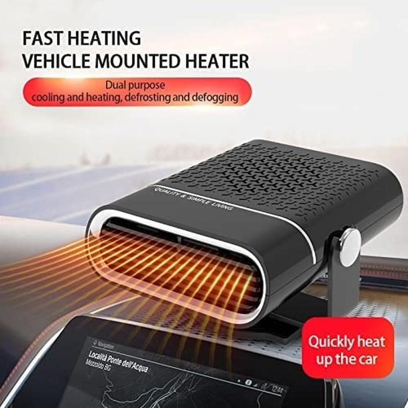 Car Heater, Portable 12V 150W Heater for Car Defroster 2 in 1 Car Heating  Fan Combo with 360 Degree Rotary Base Car Windshield Defroster Window