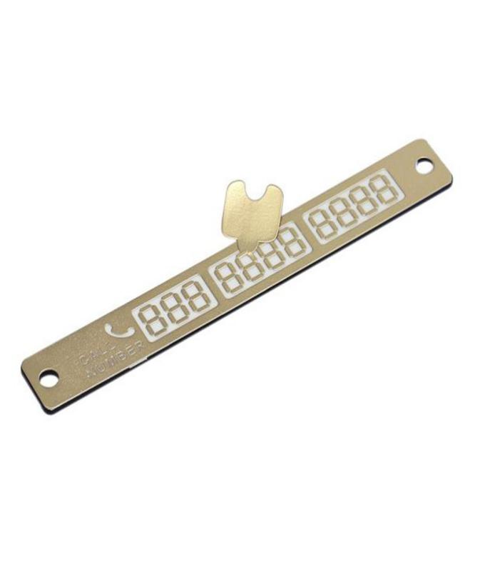 Telephone Number Card Temporary Car Parking Card