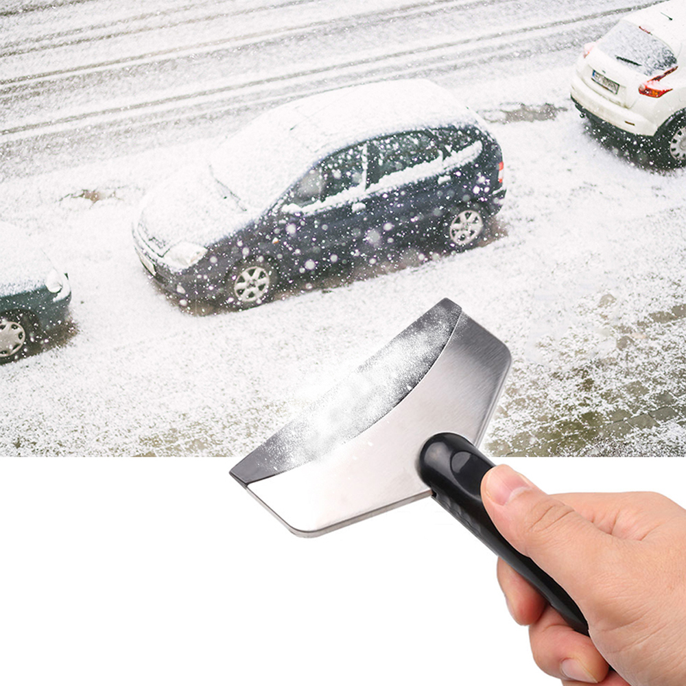 Portable Winter Car Windshield Snow Scraper Mini Ice Shovel Stainless 