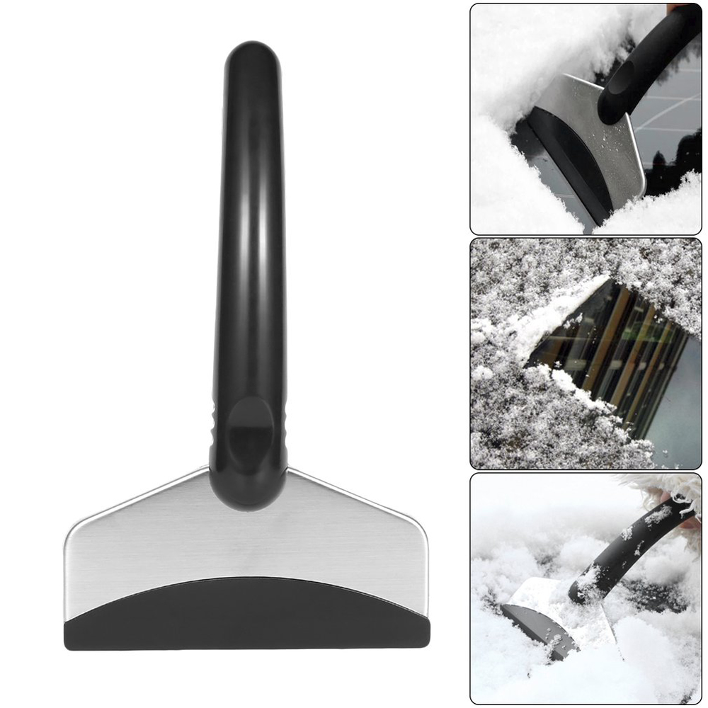 Portable Winter Car Windshield Snow Scraper Mini Ice Shovel Stainless 