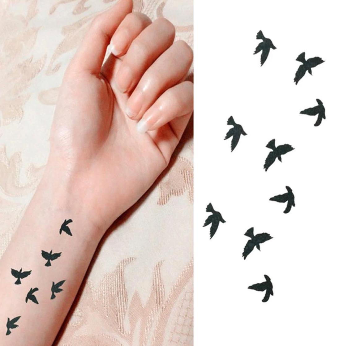 Birds Design Waterproof Temporary Tattoo For Body Art Water Proof Tattoo Body Tattoo
