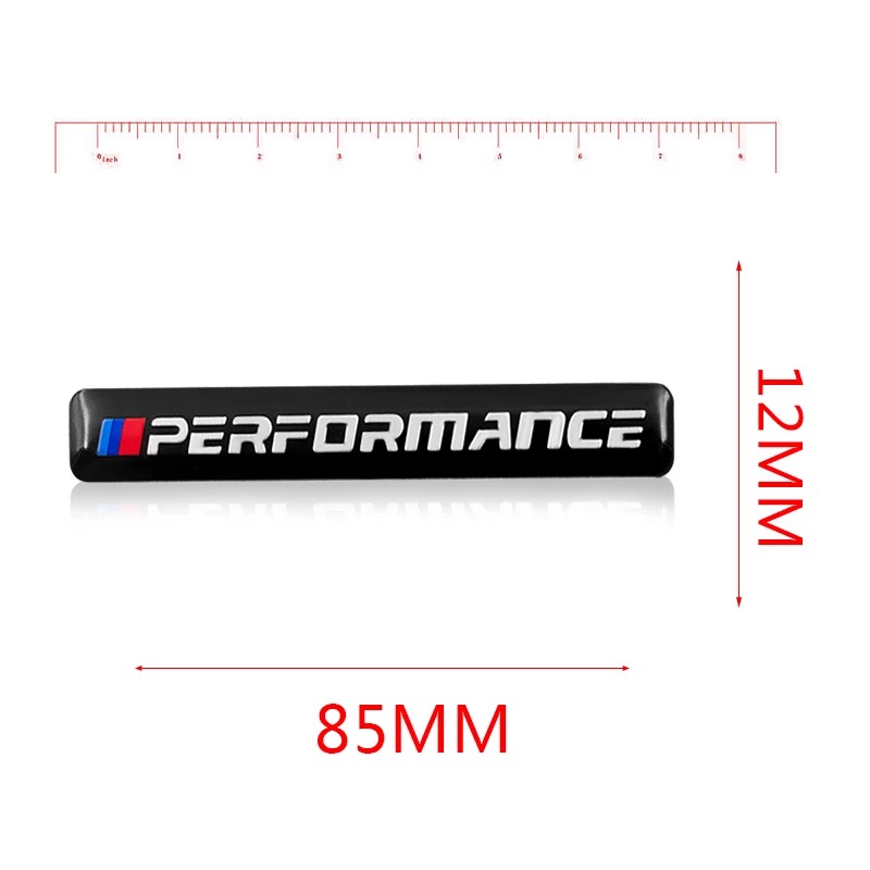 NEW Car Sticker Performance Motorsport Metal Logo Aluminum Emblem Grill Badge for BMW Black