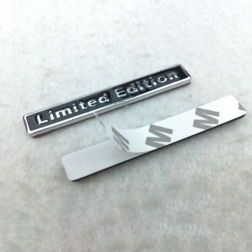 3D Metal Fashion Limited Edition Auto Car Chrome Sticker