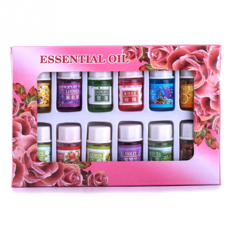 12 Bottles/set 3ML Natural Aroma Fragrance Essential Oil 