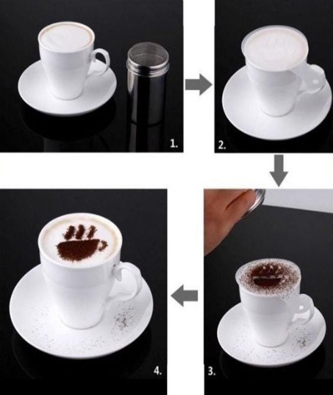 16 Pcs - Creative Nice Coffee Barista Stencils Template