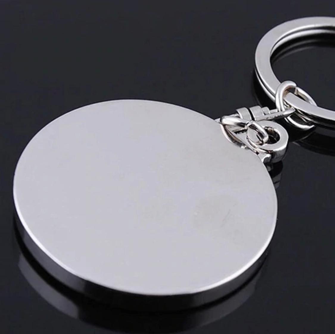 50 Years Perpetual Calendar Key Chain Silver Alloy