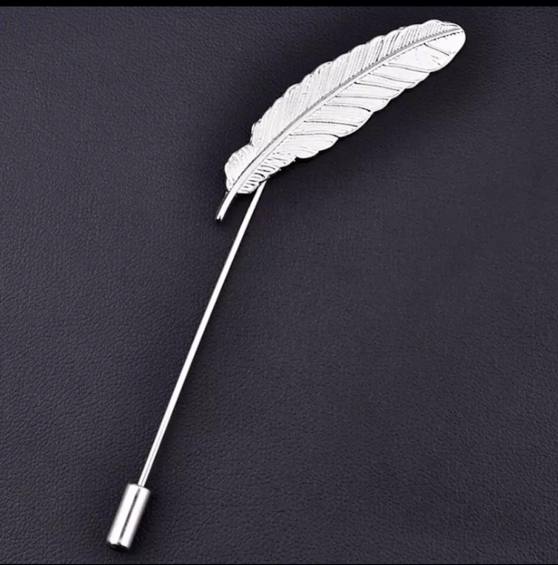 Leaves Lapel Pin Men Women Boutonniere Stick Suit Brooch