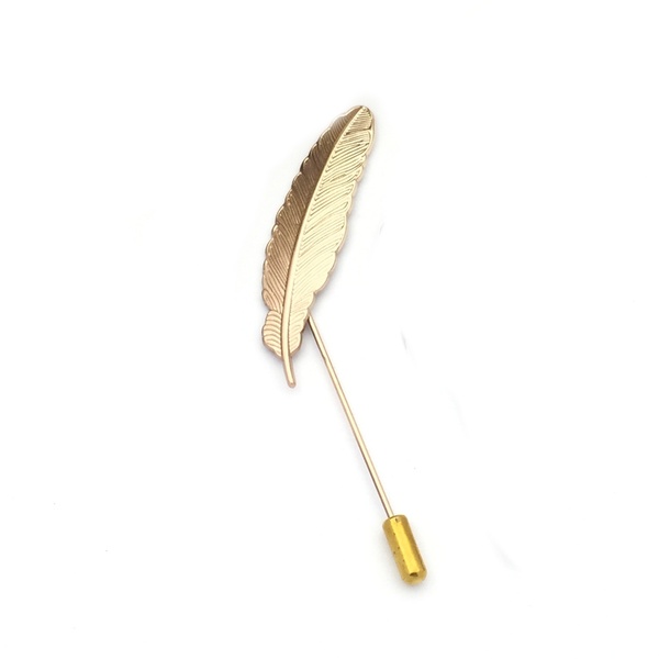  Leaves Lapel Pin Men Women Boutonniere Stick Suit Brooch