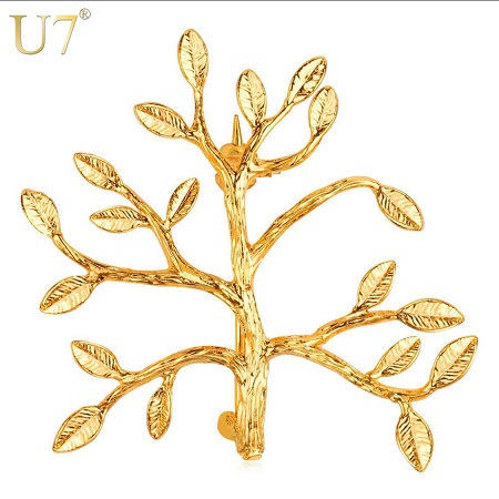  1 pcs DIY Delicate Tree Branches Brooch Pin Men