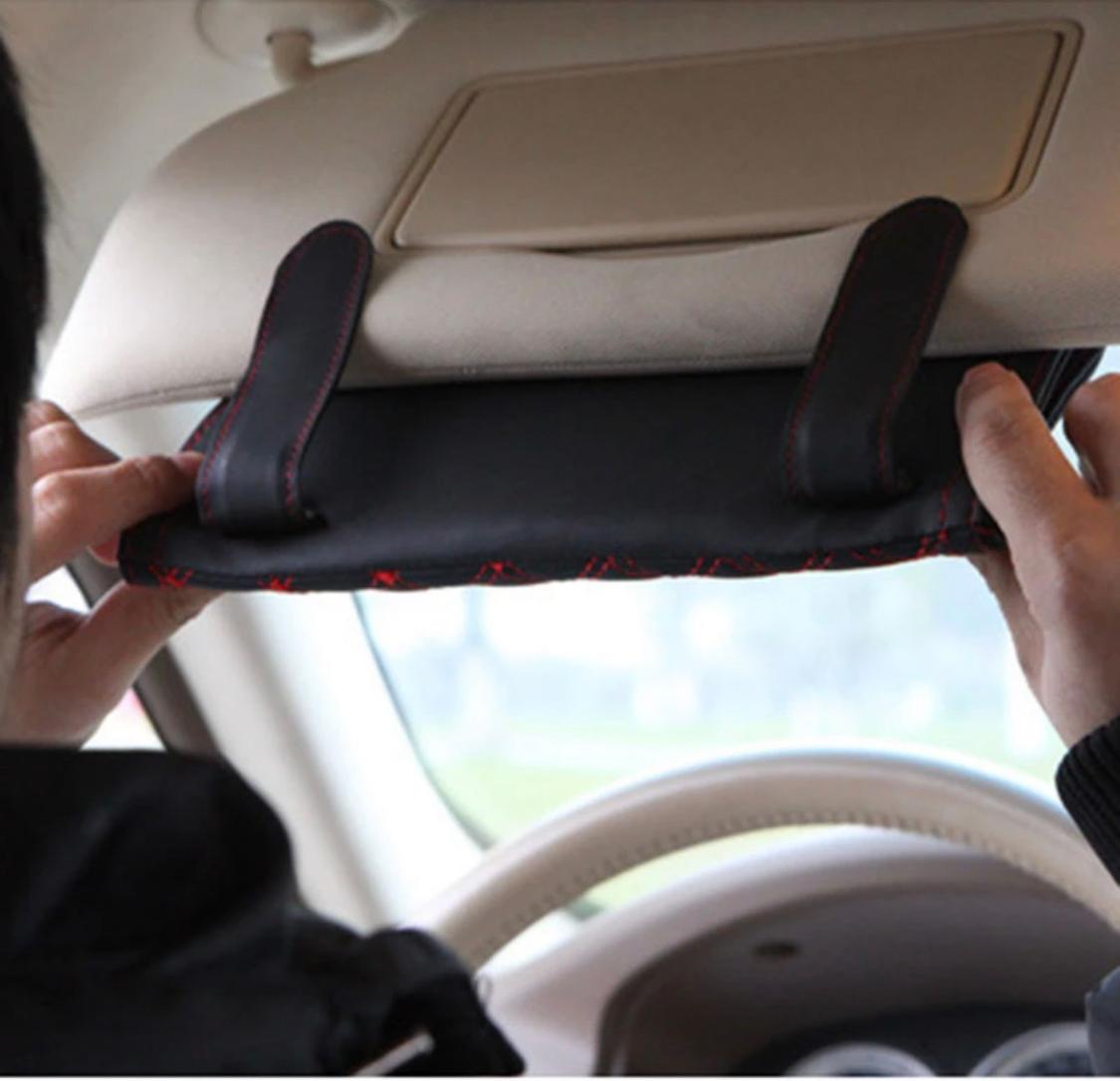 Car Sun Visor Tissue Box PU Leather 