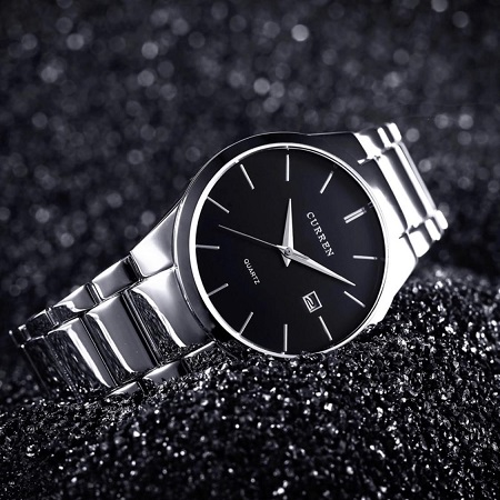 CURREN Luxury Brand Analog Sports Wristwatch Men's Quartz Watch Black