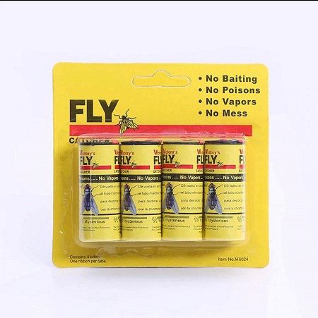 4 Rolls/Pack Sticky Fly Paper Eliminate Flies Insect Bug Glue Paper Catcher