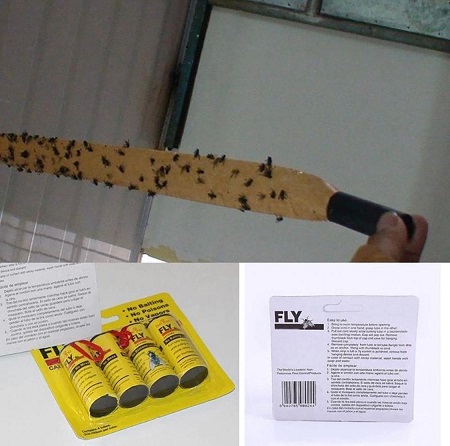 4 Rolls/Pack Sticky Fly Paper Eliminate Flies Insect Bug Glue Paper Catcher