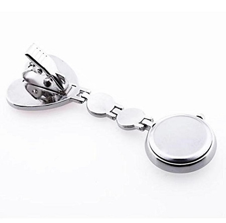 Splendid Red Heart Shape Quartz Movement Fob Tunic Pocket Watch