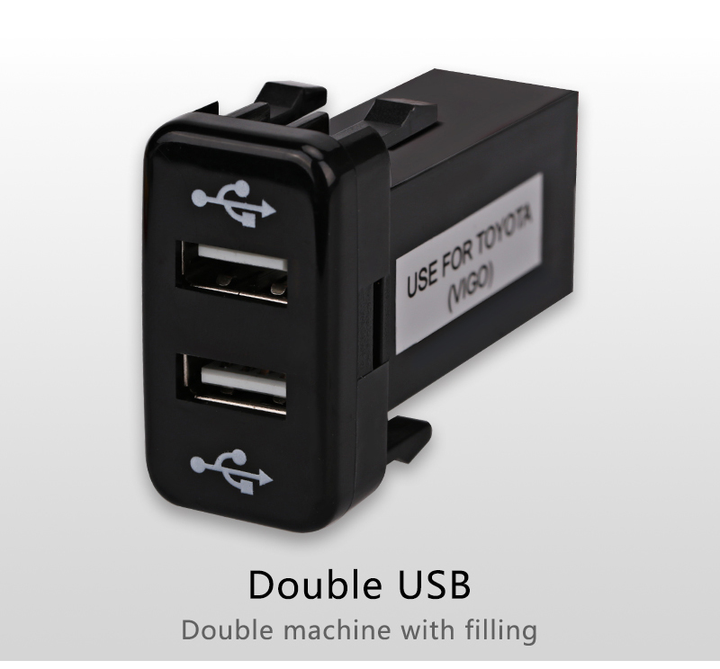 Dual USB Car Charger USB 2.1 A 2 Port For T.o.y.o.t.a