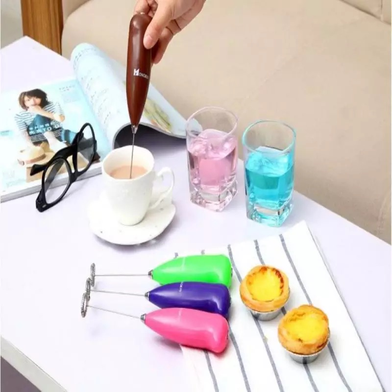 1 pc Electric Handle Coffee Beater Stirrer Milk Frother Foamer Whisk Mixer Milk Treater Juice Muddler Coffee Stirrer