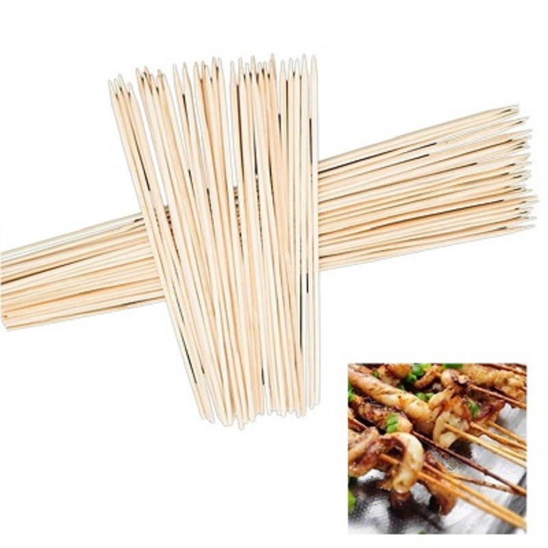 36 PCs Barbecue Grill Mats Bamboo Skewers Grill Shish Wood Sticks Barbecue BBQ Tools 