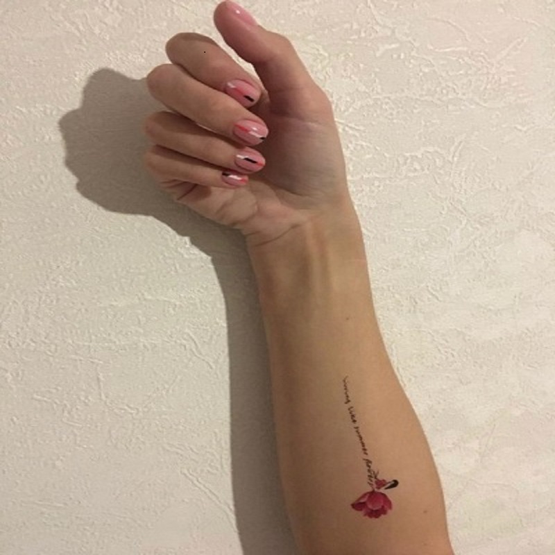 Flower Temporary Tattoo Sticker Waterproof