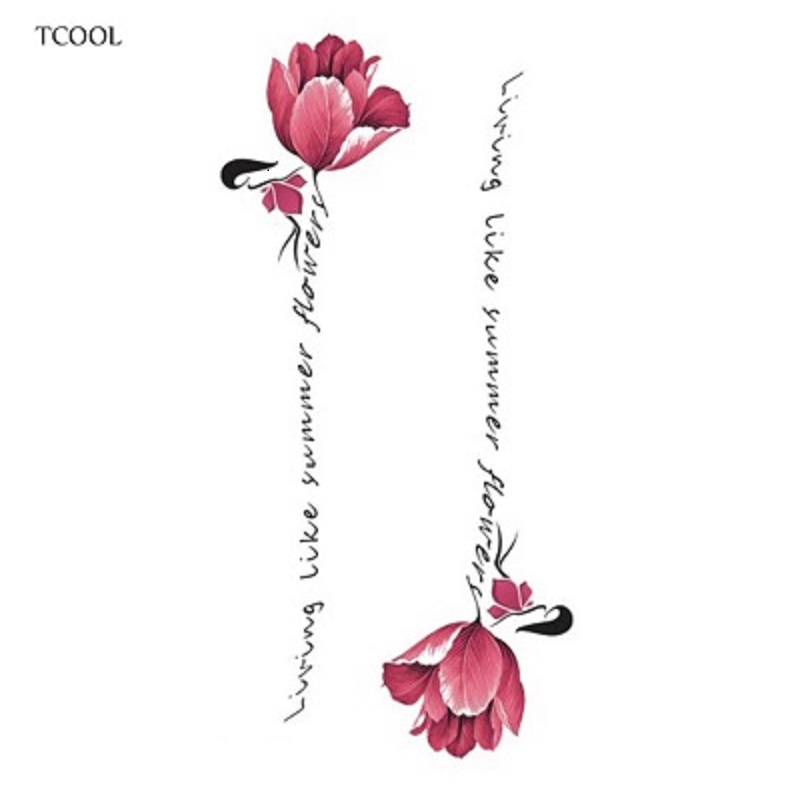 Flower Temporary Tattoo Sticker Waterproof