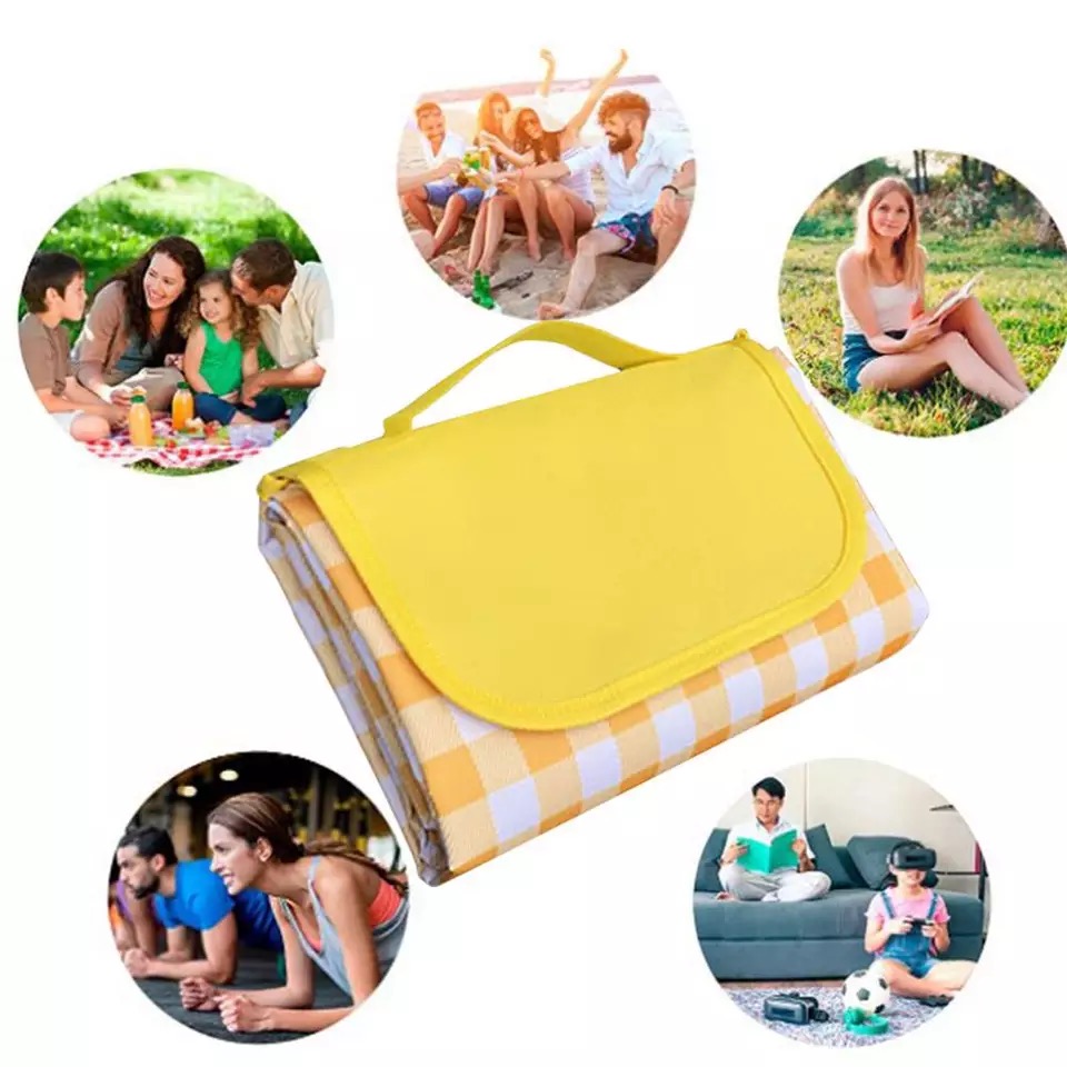 Foldable Waterproof Mat Picnic Pad Camping Beach Travel Outdoor Camping Mat200CM x 195CM / 78 Inch x 74 Inch