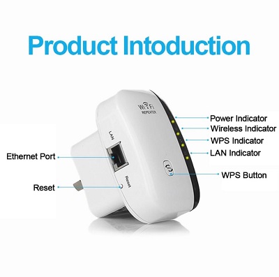 Wireless WiFi Repeater Wifi Extender 300Mbps Wi-Fi Amplifier 802.11N/B/G Booster Reapeter