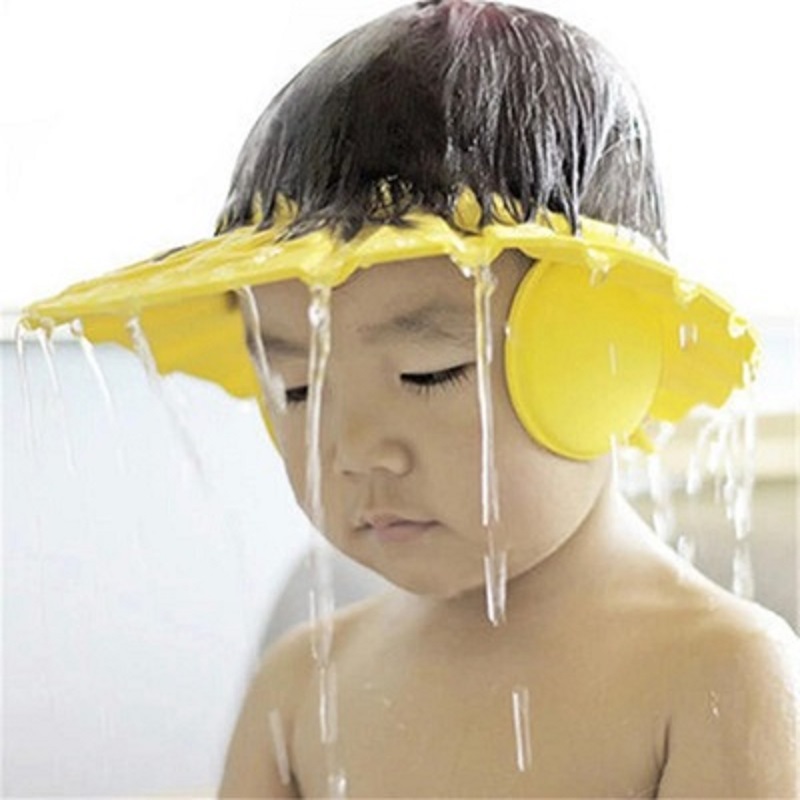Pack of 2 Safe Foam Shampoo Cap For Children Bathing Shower Cap