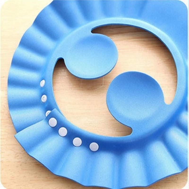 Pack of 2 Safe Foam Shampoo Cap For Children Bathing Shower Cap